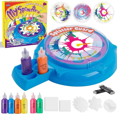 Wings Giant Paint Spin Art Machine Kit for Kids, Paint Spinner with Splatter Guard, Thicker Painting Spinner Arts & Crafts Birthday Gifts for 6-12 Years Old Boy, Girl in Kuwait