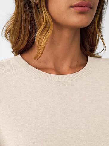 Lillusory Womens Lightweight Sweater Fall Fashion 2025 Pullover Soft Basic Basic Knit Tops Datual Tops With Winter Thospits Comples in Saudi Arabia