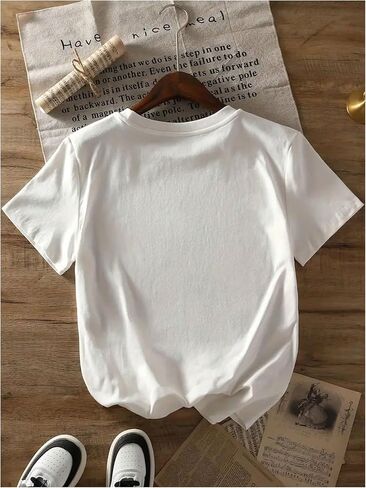 Girl's Leopard Number Graphic Tees Short Sleeve Crew Neck Casual Summer T Shirt in Saudi Arabia