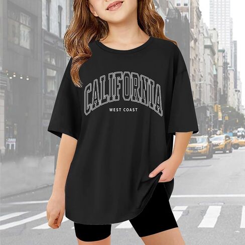 New York Tshirts for Girls Letter Graphic Crewneck Shirt Shirt Excerty Excery Teee Tops in Kuwait