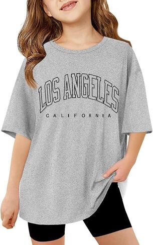 New York Tshirts for Girls Letter Graphic Crewneck Shirt Shirt Excerty Excery Teee Tops in Kuwait