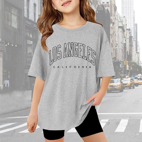 New York Tshirts for Girls Letter Graphic Crewneck Shirt Shirt Excerty Excery Teee Tops in Kuwait