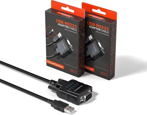 DriverGenius USB to Serial RS232 Adapter Cable with 9 x LED Indicators，4 Pack - Prolific PL2303 - Compatible for Windows 11, macOS 14 Sonoma, and Linux (USB232A-E-A, 3ft/1m) in Saudi Arabia