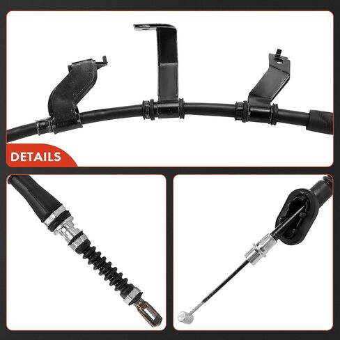 A-Premium Rear Driver and Passenger Side Parking Brake Cable Assembly Compatible with Kia Models: Sportage 2005 2006 2007 2008 2009, FWD, 2-PC Set - Replace# 597701F200, 597601F200 in Saudi Arabia