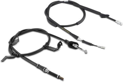 A-Premium Rear Driver and Passenger Side Parking Brake Cable Assembly Compatible with Kia Models: Sportage 2005 2006 2007 2008 2009, FWD, 2-PC Set - Replace# 597701F200, 597601F200 in Saudi Arabia