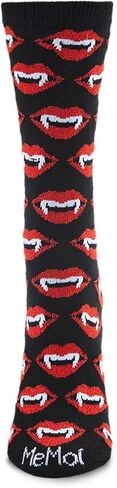 MeMoi Vampire Lips Novelty Crew Socks in Saudi Arabia