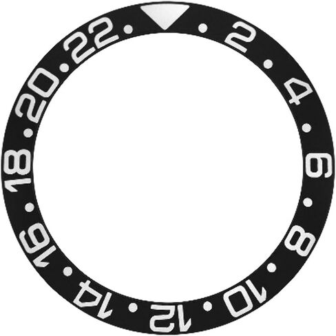 BEZEL INSERT ALUMINUM FOR ROLEX GMT MASTER II 116710 116713 116710LN BLACK in Saudi Arabia