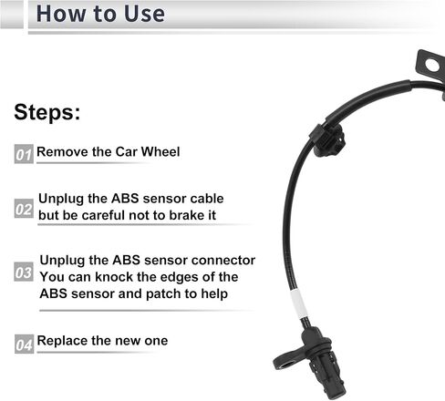 ABS Wheel Speed Sensor Front Left ABS Sensor Anti-lock Braking System Sensor No.598103S900 for HYUNDAI SONATA 2011-2012 in Saudi Arabia