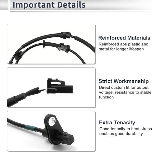 ABS Wheel Speed Sensor Front Left ABS Sensor Anti-lock Braking System Sensor No.598103X300 for Hyundai Elantra 1.8L 2011 in Saudi Arabia