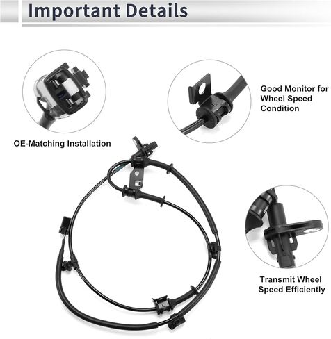 ABS Wheel Speed Sensor Front Left ABS Sensor Anti-lock Braking System Sensor No.598103X300 for Hyundai Elantra 1.8L 2011 in Saudi Arabia