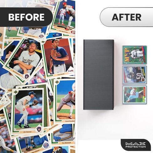 Max Protection 35pt Top Loaders for Cards with Bonus Soft Sleeves - 100 Count - Premium 3x4 Inch Trading Card Toploaders - Protect Your Baseball and Sports Cards with These Hard Plastic Protectors in Kuwait