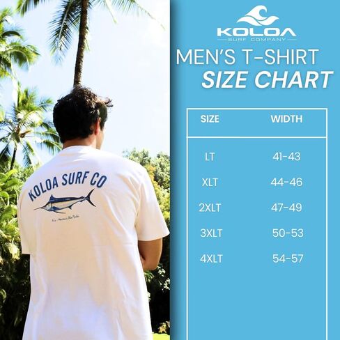 Koloa Surf Theruster Logo Tees الثقيلة في العادية والكبيرة والطول in Saudi Arabia