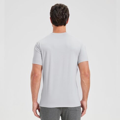 Netdraw Men's Men's Bamboo Viscose Athletic Shirt Lightwieht Cooling Moisture Wickout Wickout Running Thirt T-Shirt in Kuwait