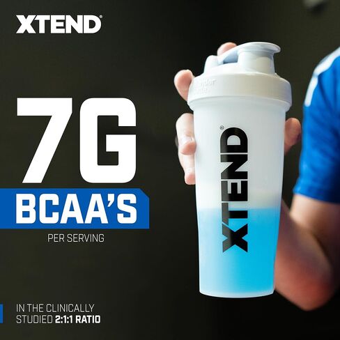 XTEND Sport BCAA Powder Blue Raspberry Ice - Electrolyte Powder for Recovery & Hydration with Amino Acids - 30 Servings in Kuwait
