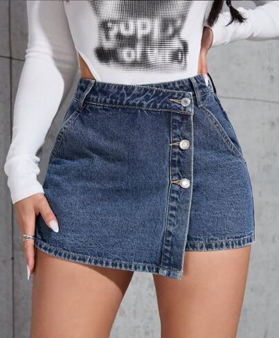 Jean Skirt for Women Mini Skirt Cargo Skirt Denim Sexy Jean Bodycon Skirts in Kuwait