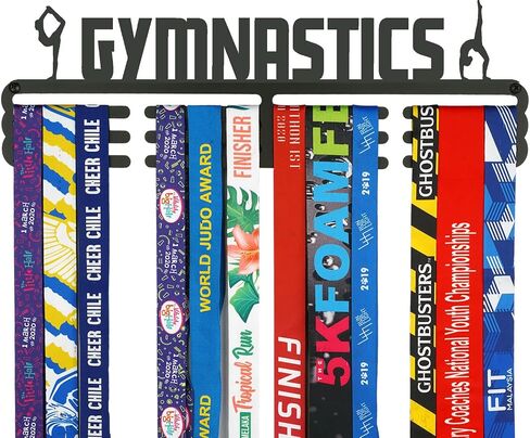 Swimming Medal Hanger Display for Wall,Swimming Medal Holder with upgraded 3 hanging bars,wall hanger for medals,perfect Friends Gift Box Package in Saudi Arabia