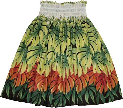 Rainview Creations Hawaiian Pa'u Hula Skirt for Women Size, Hawaii Hula Dancer Colorful Monstera Leaves Skirts for Adult in Saudi Arabia