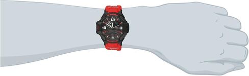 Casio G-Shock Aviation Black Dial Red Resin Quartz Men's Watch GA1000-4B in Saudi Arabia