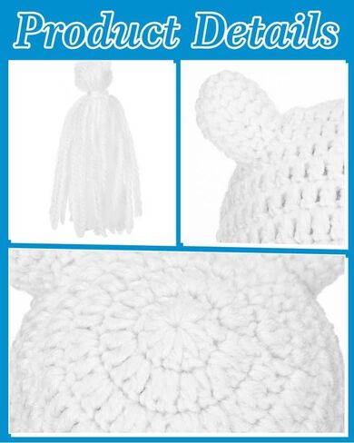 White Bear Hat Adult Anime Character Hat Human Explorer Cap Adventuring Costume Halloween Hero Men Cosplay Accessories in Saudi Arabia
