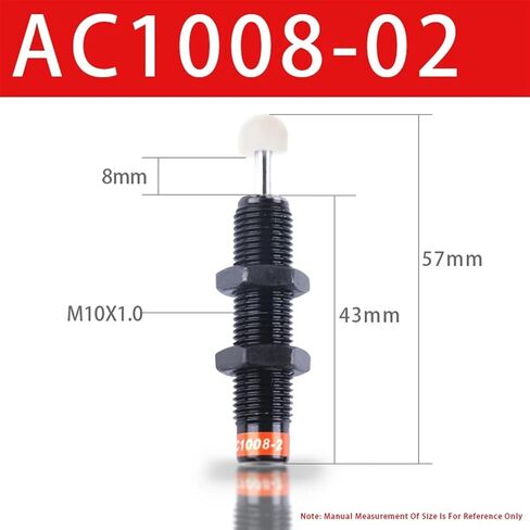 AC Pneumatic AC1008-02 Oil Pressur Hydraulic Shock Absorber Oil Pressure Hydraulic Adjustable Manipulator Hydraulic Buffer 1Pcs in Saudi Arabia