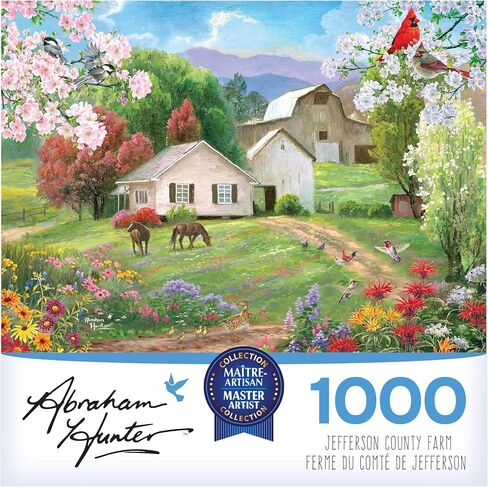 RoseArt - Abraham Hunter - Homestead - 1000 Piece Jigsaw Puzzle for Adults in Kuwait