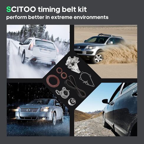 مجموعة حزام توقيت Scitoo 1996 1997 2001-2011 لـ Hyundai Accent ، 2006-2011 لـ Kia Rio ، 2006-2011 لـ Kia Rio5 1.5L TBK282 ، WP146-1230 in Saudi Arabia