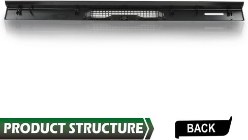GRAND ORANGE Upper Dash Top Cover Defrost Vent Bezel Trim Panel Compatible with Jeep Wrangler TJ 1997-2006 55037036 Black in Saudi Arabia