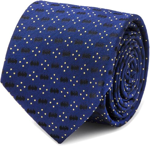 Batman icon Diamond Dot Navy Mens Tie in Saudi Arabia