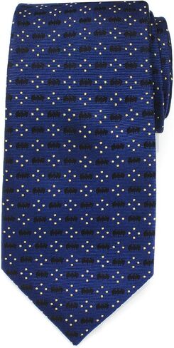 Batman icon Diamond Dot Navy Mens Tie in Saudi Arabia