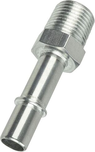 ICT Billet 1/2" Quick Connect Male Fuel Hose to 1/2" NPT Adapter Fitting GM Diesel Feed Bare Machined Aluminum Designed & Manufactured in the USA AN817-03-08 in Saudi Arabia