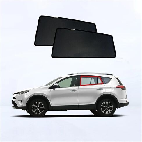 Magnetic Car Side Window Sunshades Compatible with Toyota RAV4 XA40 (2014-2019) for Rear Passenger Privacy Auto Window Sun Protection(Front 2PCS) in Saudi Arabia