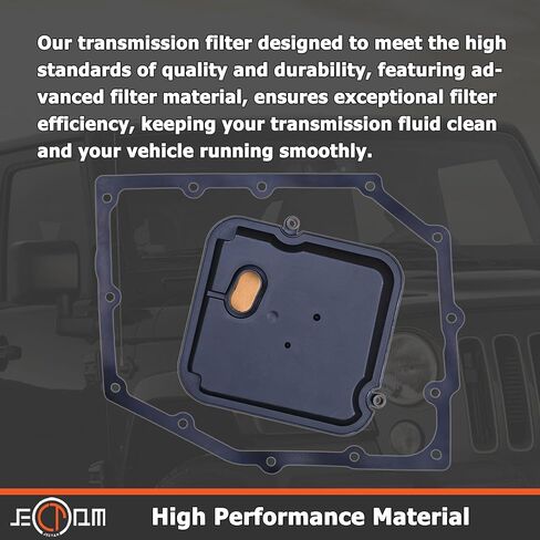 Automatic Transmission Filter with Gasket Kit 42RLE 052852913AB Compatible with 2003-2010 Dodge Challenger Charger Dakota Durango Magnum Nitro Ram 1500 Jeep Liberty Wrangler in Saudi Arabia