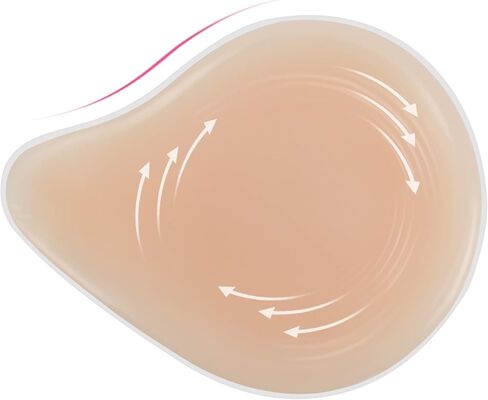 Vollence One Piece Side Silicone Breast Forms irregular Fake Boobs Mastectomy Prosthesis Bra Pad Enhancers in Saudi Arabia