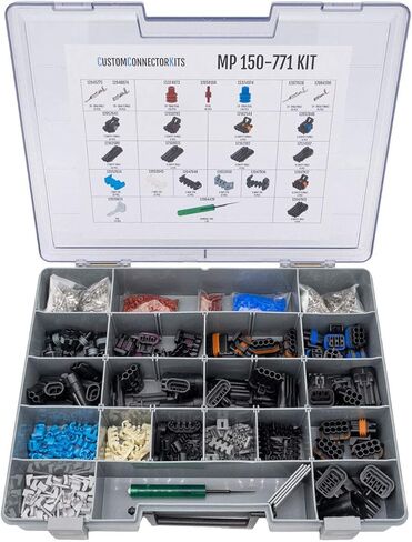 Delphi Metri-Pack Connector Kit MP-150-771: Sealed Automotive Electrical Connectors 24-18 Gauge 771 Piece Kit in Saudi Arabia