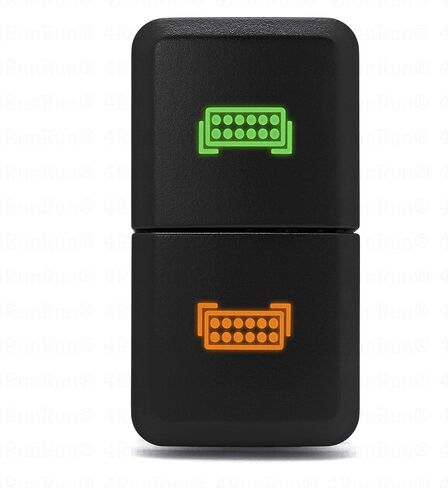 شريط مصباح LED مزدوج ومفتاح شريط الضوء لزر Toyota زر Amber 38mm in Saudi Arabia