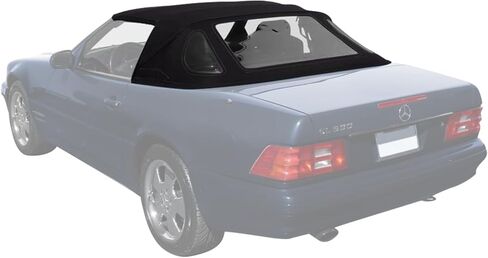Sierra Auto Tops بديلة قابلة للتحويل القابلة للتحويل لسلسلة Mercedes 1990-2002 SL (R129) ، القماش الكلاسيكي الألماني ، الأسود in Kuwait