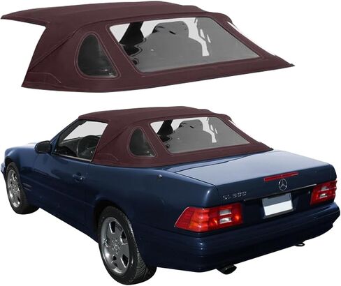 Sierra Auto Tops Convertible Top Replacement for Mercedes 1990-2002 SL Series (R129), German Classic Canvas, Black in Kuwait