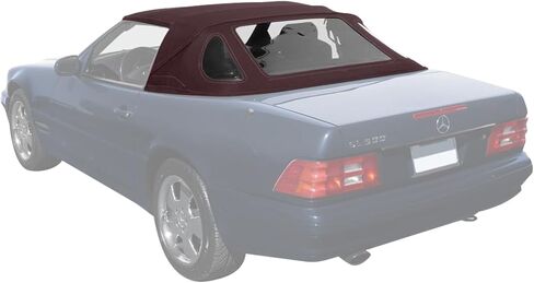 Sierra Auto Tops Convertible Top Replacement for Mercedes 1990-2002 SL Series (R129), German Classic Canvas, Black in Kuwait