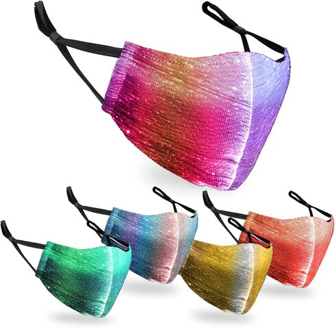 PLAYA GLOW LED APP FACE MASK - قناع الهذيان ، توهج في القناع المظلم للعيد الهالوين ، عيد الميلاد - 10 أوضاع ديناميكية in Kuwait