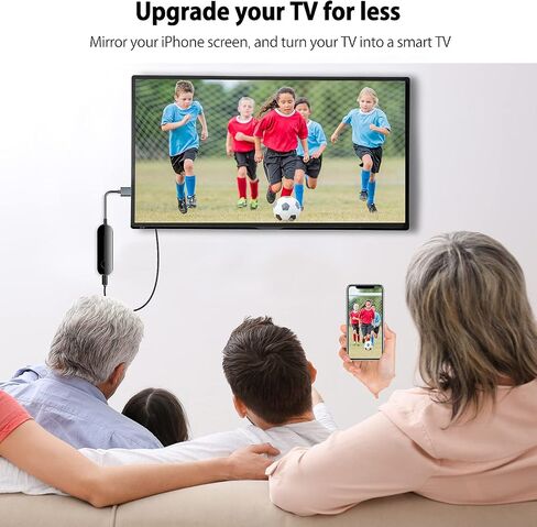 جهاز إرسال واستقبال HDMI لاسلكي، محول دونجل عرض HDMI لاسلكي 1080P HD لبث الفيديو/الصوت من الكمبيوتر المحمول/الكمبيوتر الشخصي إلى HDTV/جهاز العرض، لا حاجة إلى إعداد أو تطبيق in Saudi Arabia