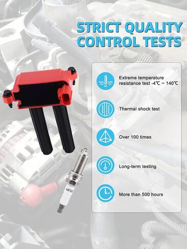 UF504 Ignition Coil Pack Pack Iridium Slop for Chrysler 300 Aspen ، لشاحن Dodge Challenger Durango Magnum Ram 1500 2500 3500 ، لجيب جيب Grand Cherokee 5.7L 6.1L 2005-2016،8 PCS in Saudi Arabia