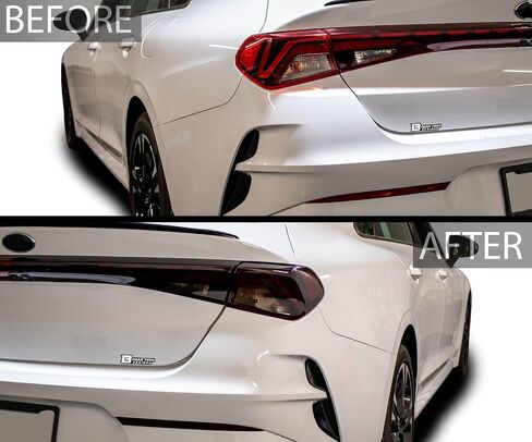 BOGAR TECH DESIGNS Full Headlight Taillight Reflector Sidemarker and Third Brake Light Tint Film Kit Compatible with Kia K5 2021-2024, Dark Smoke in Saudi Arabia