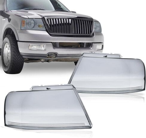 PIT66 Headlight Lens Cover, Compatible with 04-08 Ford F-150/06-08 Lincoln Mark LTy Clear in Saudi Arabia