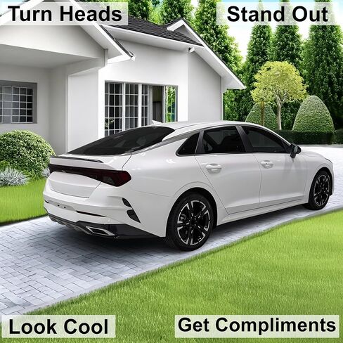 BOGAR TECH DESIGNS Full Headlight Taillight Reflector Sidemarker and Third Brake Light Tint Film Kit Compatible with Kia K5 2021-2024, Dark Smoke in Saudi Arabia
