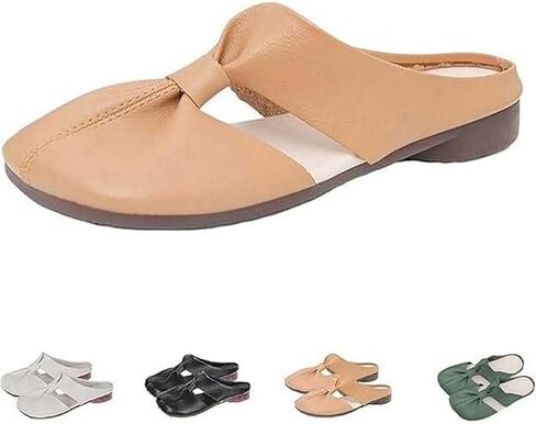 Women's Soft Sole Knot Mules, Round Toe Backless Non-Slip Sandals, Summer Hollow Out Lightweight Comfy Casual Slip On Clogs Shoes for Women in Saudi Arabia