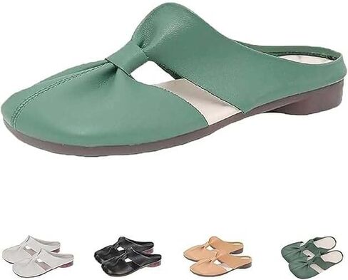 Women's Soft Sole Knot Mules, Round Toe Backless Non-Slip Sandals, Summer Hollow Out Lightweight Comfy Casual Slip On Clogs Shoes for Women in Saudi Arabia