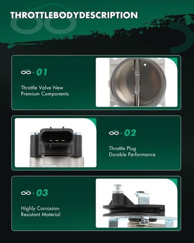 SCITOO Throttle Body 3C2Z9E926AA, F81Z9E926AA, F81Z9E926BA, YC2Z9E926BA, YC3Z9E926AA, TB1006, 671005 Automotive Throttle Fit for 1998 for Ford for Club Wagon | 2003-2006 for Ford for E-150 in Saudi Arabia
