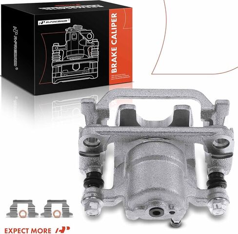 A-Premium Disc Brake Caliper Assembly with Bracket Compatible with Select Infiniti and Nissan Models - G35 2003-2005, 350Z 2003-2005, Murano 2003-2007, Quest 2004-2009, V6 3.5L - Rear Left Driver Side in Saudi Arabia