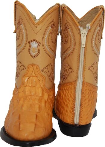 Kids Cowboy Boot Infant Toddler Crocodile Alegator Print Western Boot in Saudi Arabia
