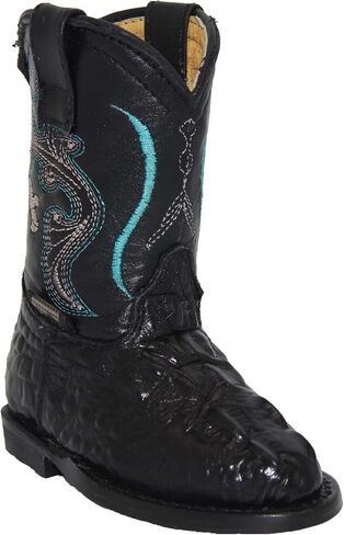 Kids Cowboy Boot Infant Toddler Crocodile Alligator Print Western Boot in Saudi Arabia
